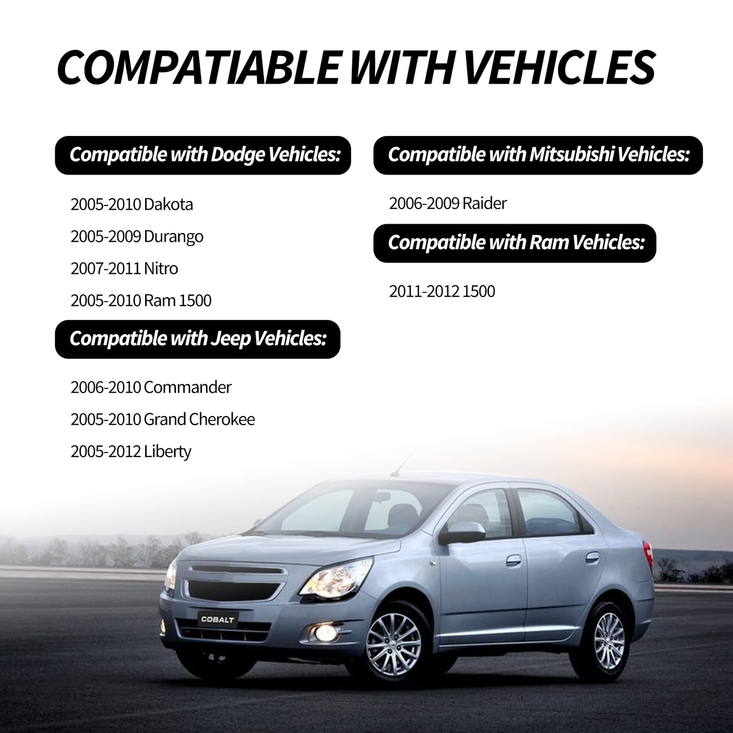 HiSport VS50652R Engine Valve Cover Gasket Set 3.7L - Compatible with Dodge Dakota Durango Nitro Ram 1500 Jeep Commander Grand Cherokee Liberty Mitsubishi Raide Ram 1500 2005-2012 - Replace VS50407