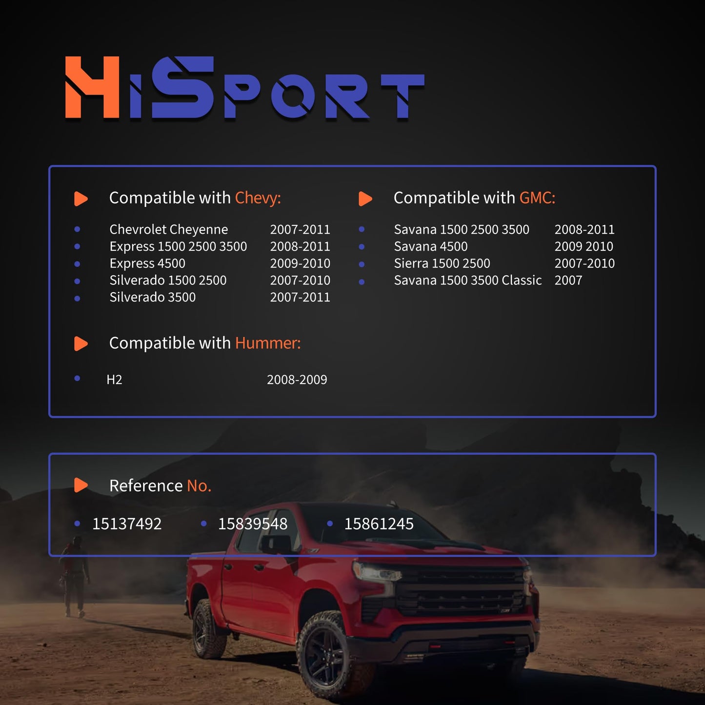 HiSport Brake Stop Light Switch Compatible with Chevy Chevrolet Express Silverado 1500 2500 3500 Cheyenne 2007-2011 GMC Savana 1500 2500 3500 4500 Sierra, Replacement for 15137492 15861245