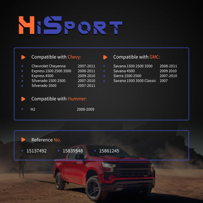 HiSport Brake Stop Light Switch Compatible with Chevy Chevrolet Express Silverado 1500 2500 3500 Cheyenne 2007-2011 GMC Savana 1500 2500 3500 4500 Sierra, Replacement for 15137492 15861245