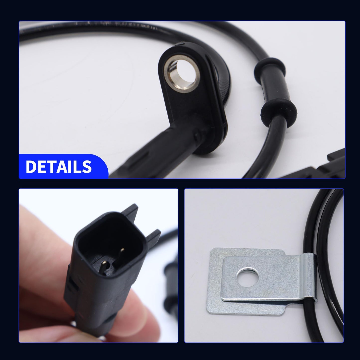 HiSport Front Left ABS Wheel Speed Sensor ALS2199 20811372 2PCS Compatible with Chevrolet Equinox LS LT 2010-2017 Replacement for GMC Terrain SLE SLT