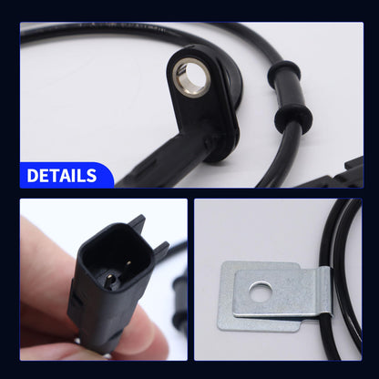 HiSport Front Left ABS Wheel Speed Sensor ALS2199 20811372 2PCS Compatible with Chevrolet Equinox LS LT 2010-2017 Replacement for GMC Terrain SLE SLT