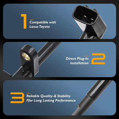 HiSport ALS1804 Rear ABS Wheel Speed Brake Sensors Compatible with Lexus GS300 GS350 GS430 GS450H GS460 is F IS250 IS350 LS460 LS500 LS600H, Replacement for Toyota Mirai 8954630070