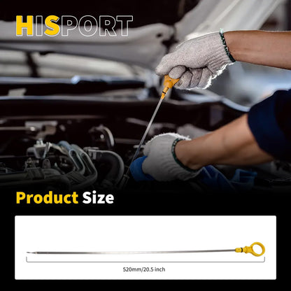 HiSport Engine Oil Dipstick - Compatible with Ford F150 F-150 Mustang 2011-2014 5.0L V8, Oil Level Dip Stick Replacement BR3Z6750A