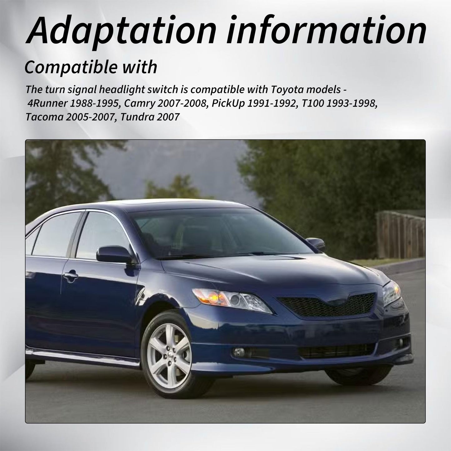 HiSport 84652-04141 Turn Signal Headlight Switch - Compatible with Toyota 4Runner Camry Pickup T100 Tacoma Tundra Replaces 8465204141