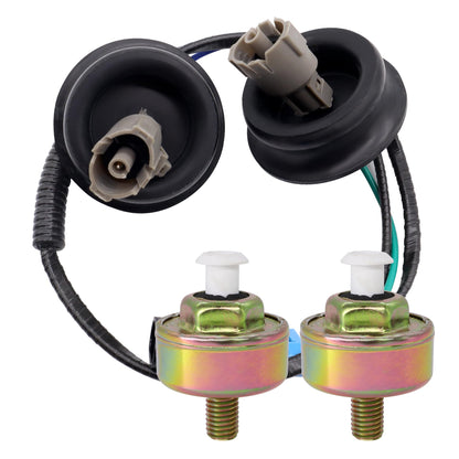 HiSport 12601822 Knock Sensors with Harness Wire - Compatible with Cadillac Escalade ESV EXT CTS Chevry Express 1500 2500 3500 Silverado 1500 2500 3500 Suburban 1500 2500 GMC Savana 1500