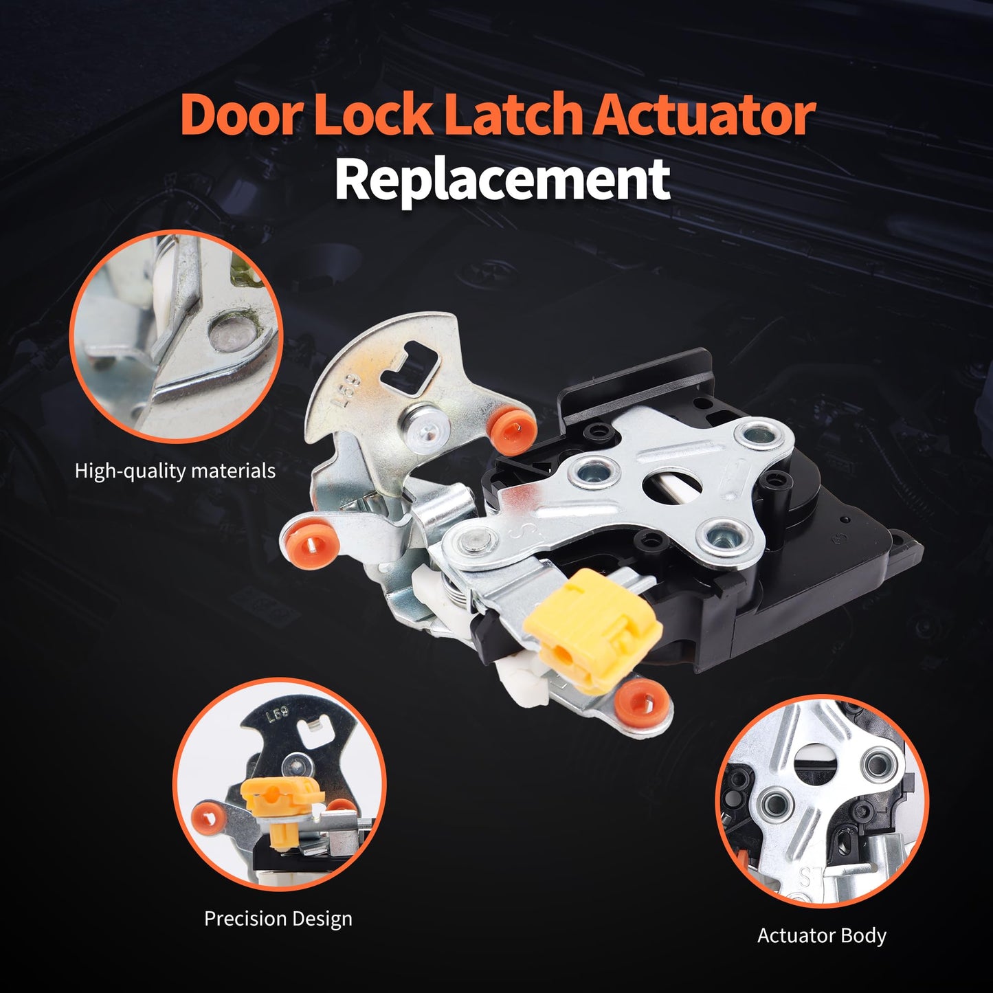 HiSport Door Latch Assembly LH Left Driver Front 15111447 Replacement for Buick Cadillac Chevy GMC Sonoma S10 Pickup Caprice Deville Roadmaster Cruiser