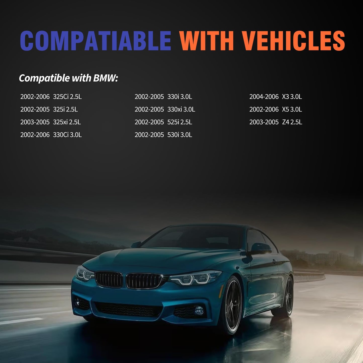 HiSport Valve Cover Gasket Set - Compatible with BMW 325Ci 325i 325xi 330Ci 330i 330xi 525i 530i X3 X5 Z4 2.5L 3.0L 2002-2006 - Replace SKVS50631R