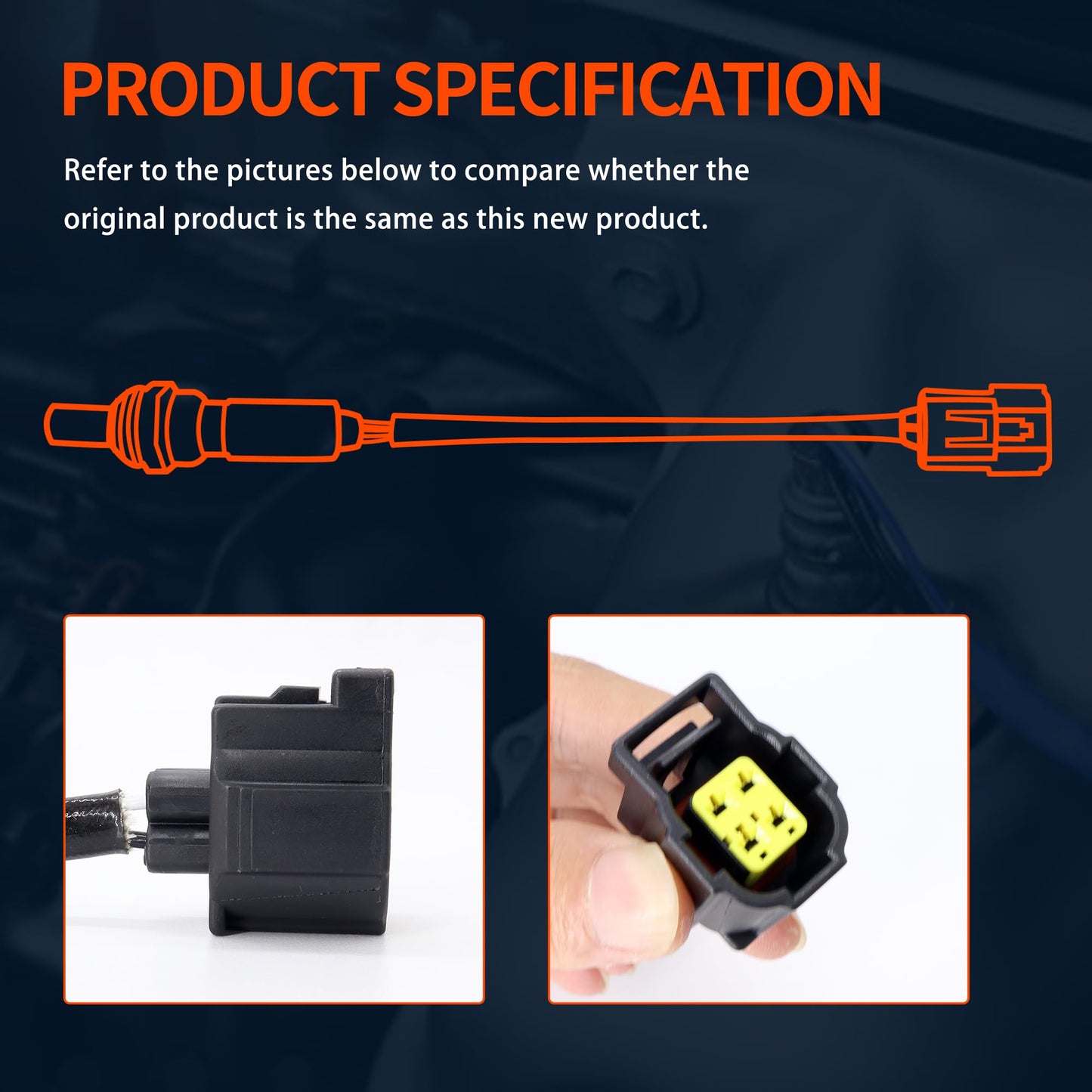 HiSport Oxygen O2 Sensor Upstream Downstream - Compatible with Chrysler Dodge Jeep Mercedes-Benz Mitsubishi Ram Volkswagen Replacement 234-4587 250-24253