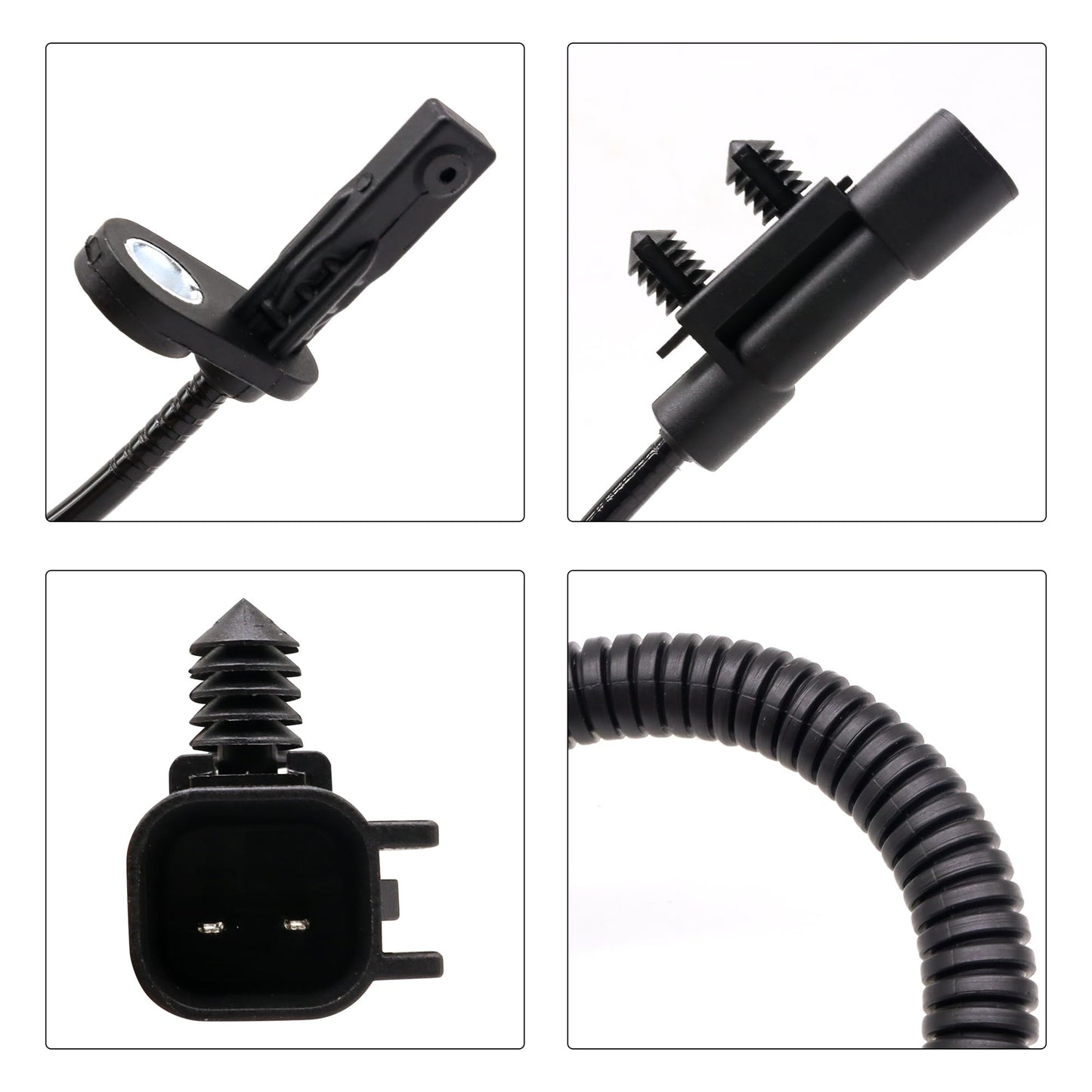 HiSport Rear Left and Right ABS Wheel Speed Sensor ALS2059 Compatible with Dodge Durango 2011-2015, Replacement for Jeep Grand Cherokee 2011-2015, 56029447AE, 56029447AF, 970054, 970-054