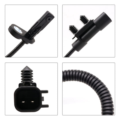 HiSport Rear Left and Right ABS Wheel Speed Sensor ALS2059 Compatible with Dodge Durango 2011-2015, Replacement for Jeep Grand Cherokee 2011-2015, 56029447AE, 56029447AF, 970054, 970-054