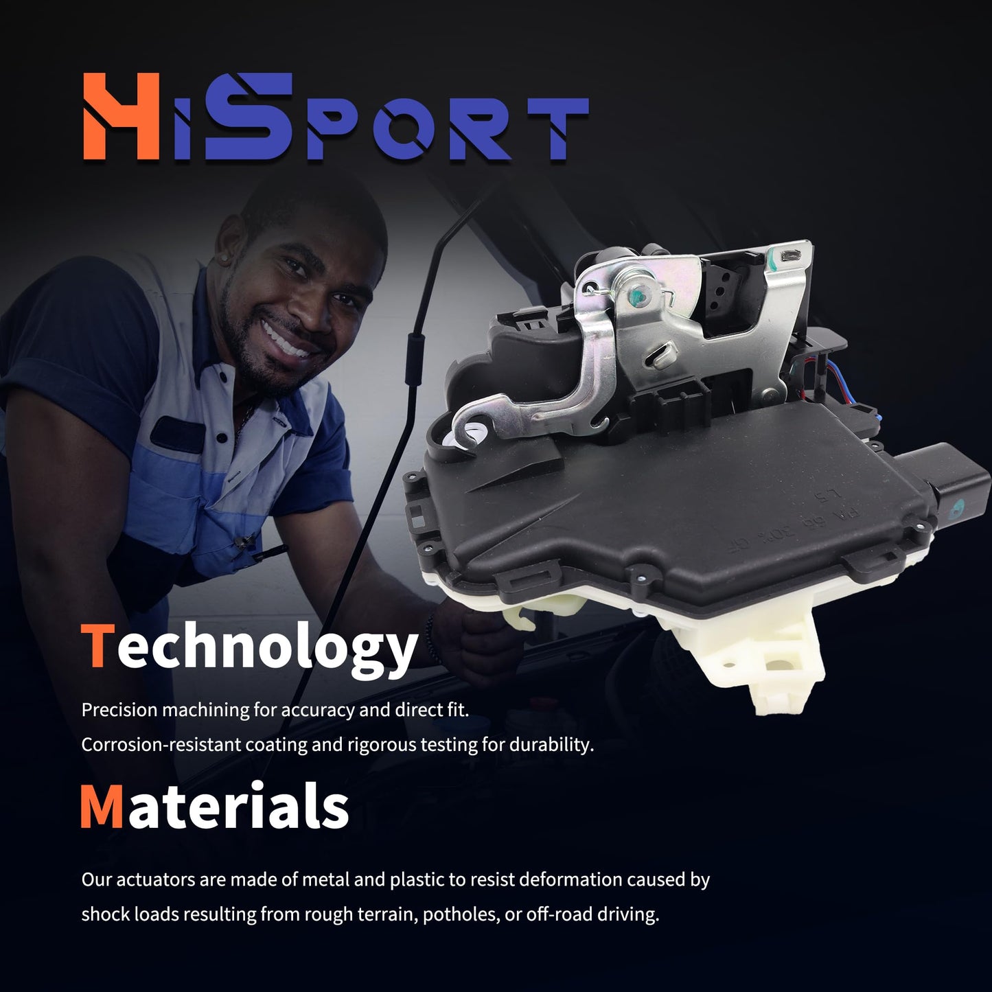 HiSport Door Lock Latch Actuator Front Left Driver Side Compatible with Volkswagen VW Beetle Golf GTI Jetta Passat Rabbit Replace 3B1837015A