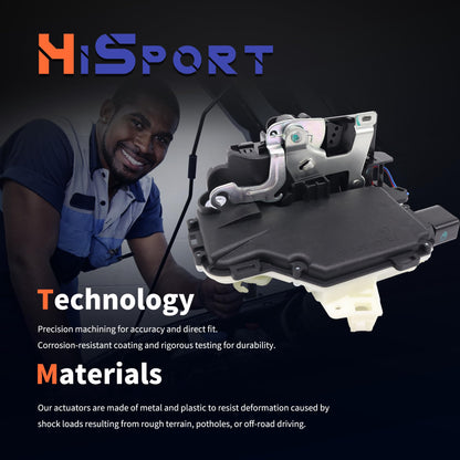 HiSport Door Lock Latch Actuator Front Left Driver Side Compatible with Volkswagen VW Beetle Golf GTI Jetta Passat Rabbit Replace 3B1837015A