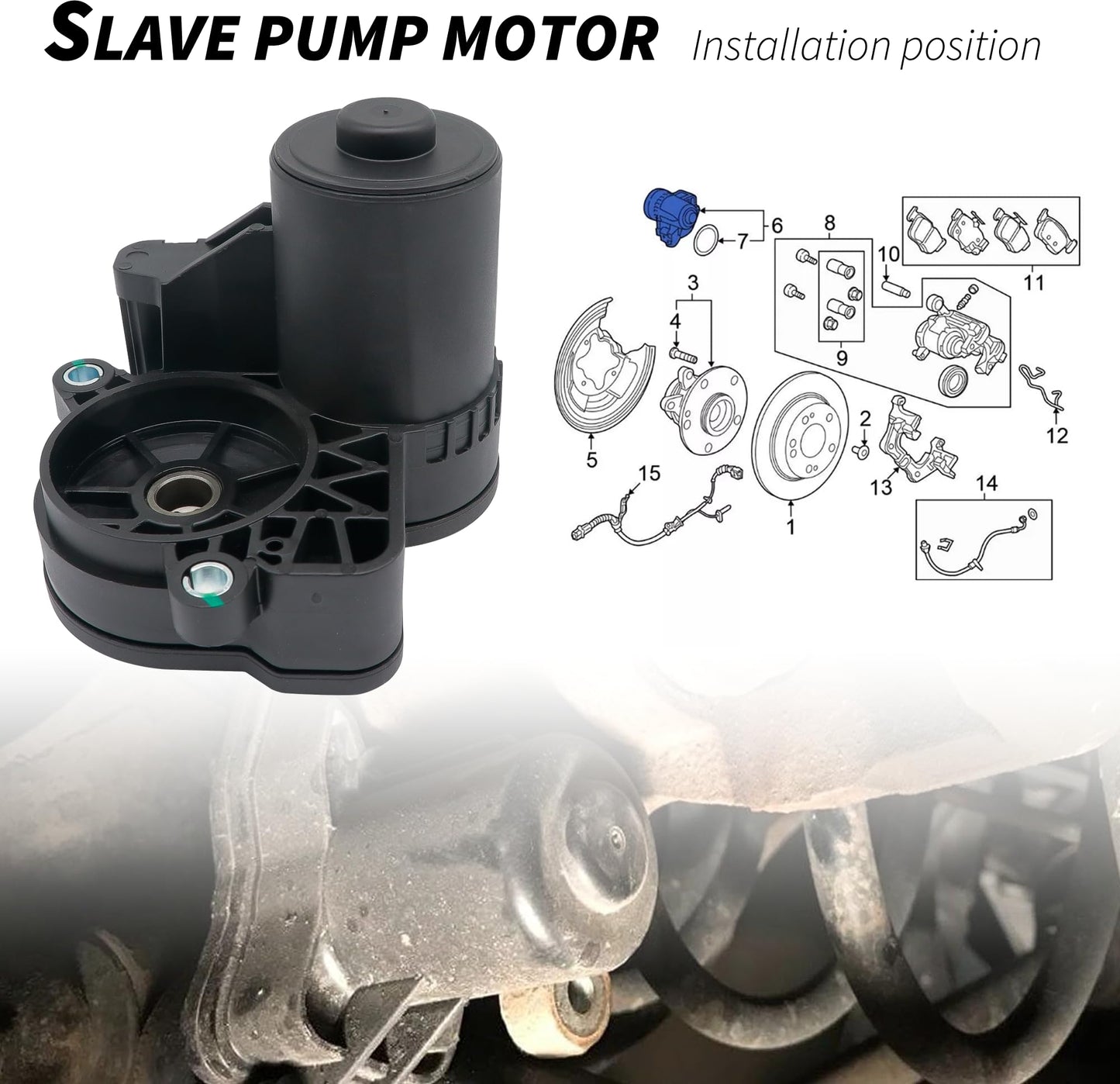 HiSport Left Parking Brake Actuator Rear 43021-TEA-T02 - Compatible with Honda Civic 2016 2017 2018 2019 2010 2021 - Replace 43021TEAT02 43020TBAA02 43020TBAA01 43020TBAA03