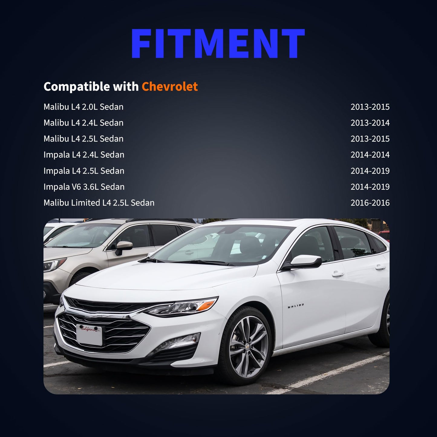 HiSport Front Driver or Passenger Side ABS Wheel Speed Sensor Compatible with Chevrolet Malibu 2013-2015, Impala 2014-2019, Malibu Limited 2016, Sedan Replace 22831244, 23483145