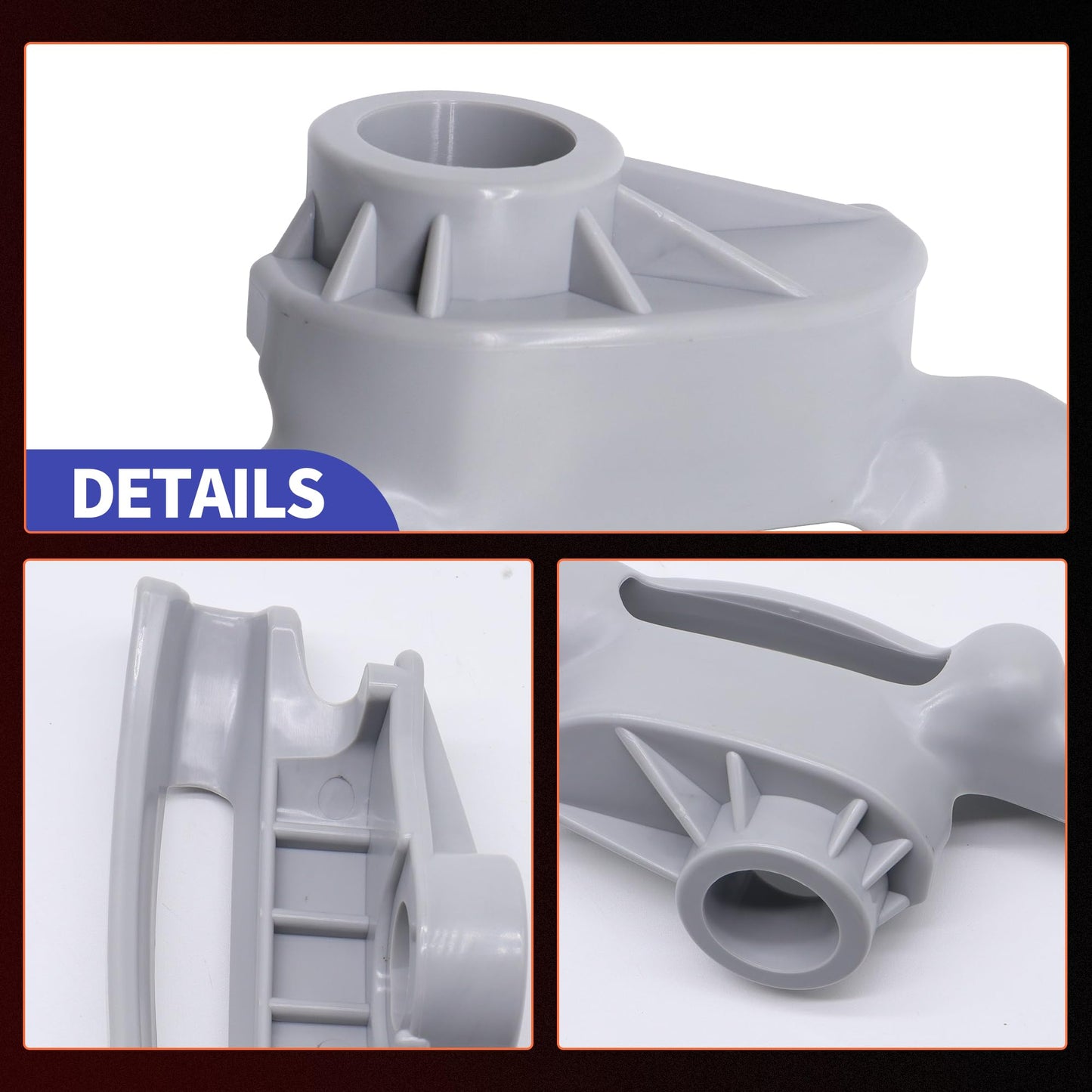 HiSport 3 Pack Nylon Mount Demount Head Kit - Compatible with Coats for Low Profile Tire Duck Head Part Replaces TC184432