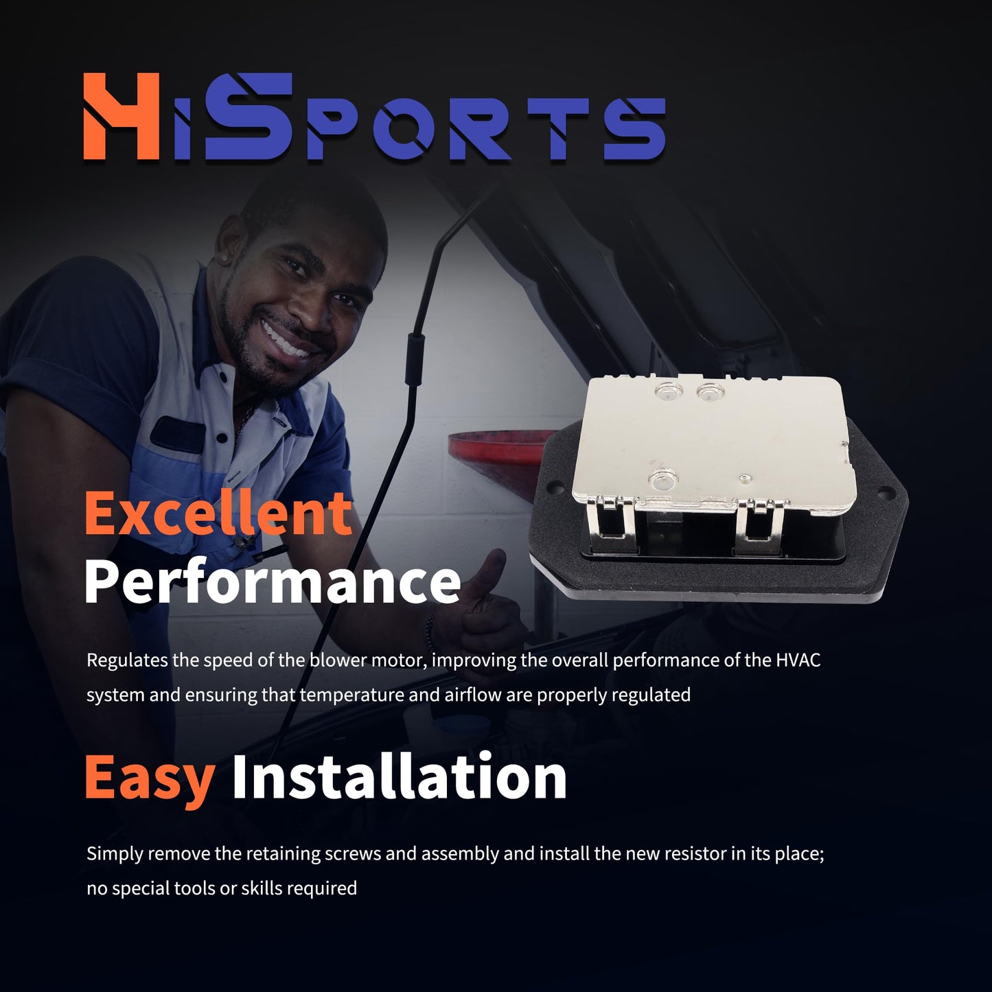 HiSport HVAC AC Heater Blower Motor Resistor - Compatible with Pontiac Vibe Scion TC XB Toyota Celica Corolla Replaces 8713802110 8713826160