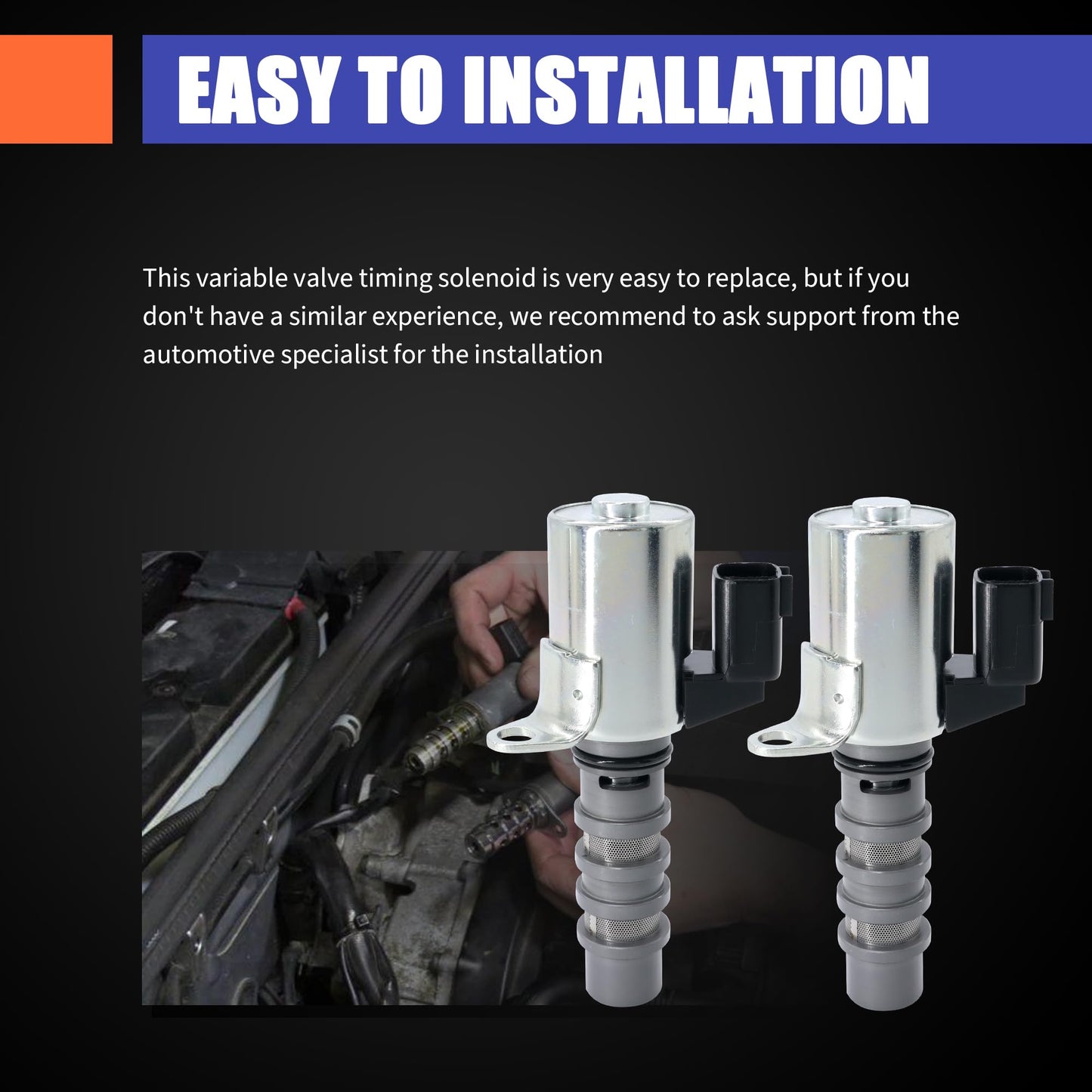 HiSport Engine Variable Valve Timing VVT Solenoid 916-923 Compatible with Infiniti Q50, G25, G35, QX50, Q60, G37, M35, M37, QX70, Q70, Q70L, FX35, FX37, Q40, EX35, EX37 & Nissan 370Z, GT-R, 350Z