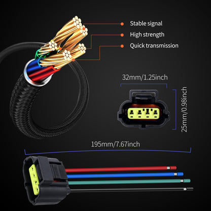 HiSport 4 Pin TPS Idle Air Control Valve Connector Pigtail S1931 90980-10711 Compatible with Dodge Chrysler Toyota Geo Lexus Jeep KIA Mazda Suzuki Chevrolet Hyundai Plymouth Pontiac