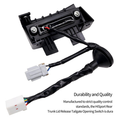 Hatch 81260-2V010 Trunk Button Latch with Camera - Compatible with Veloster 2012-2017 - Rear Hatch Lock Release Switch Replace 812602V010