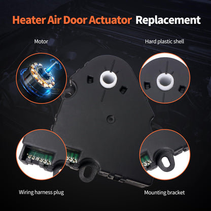 HiSport HVAC Air Door Actuator Compatible with Chevrolet Avalanche Cheyenne Silverado Sonora Suburban Tahoe & GMC Sierra Yukon & Cadillac Escalade & Hummer H2 604-112 15-73952