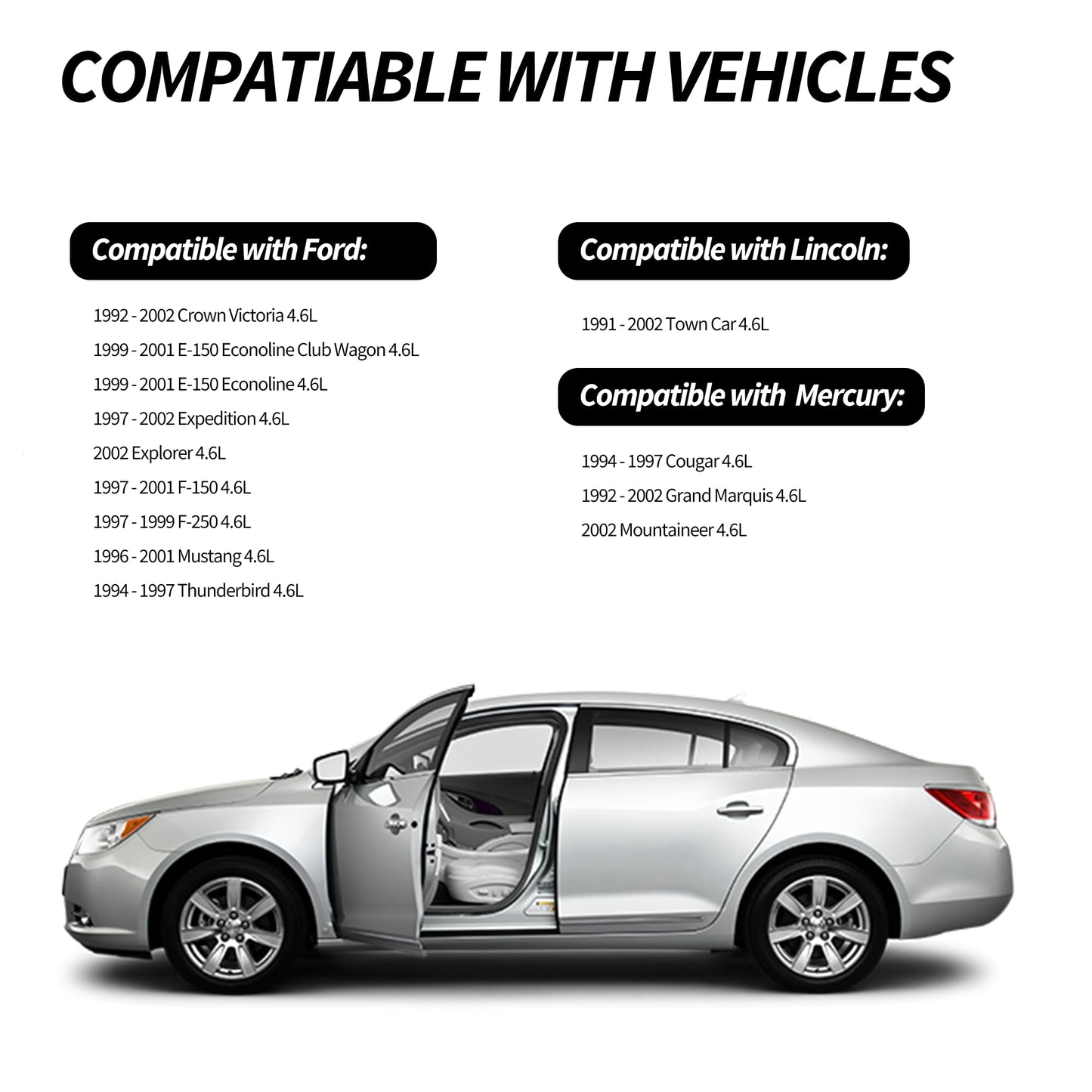 HiSport VS50377R Valve Cover Gasket Seal - Compatible with Ford Crown Victoria E-150 Explorer F-150 F-250 Mustang Thunderbird Lincoln Town Car Mercury Cougar Grand Marquis 4.6L Engine 1991-2002