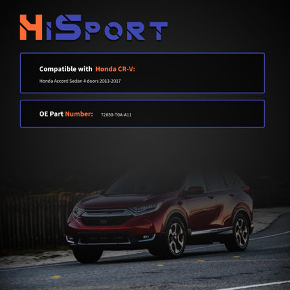 HiSport 72650-T0A-H01 Power Door Lock Actuator Rear Left - Compatible with Honda Accord Sedan 4 Doors 2013 2014 2015 2016 2017