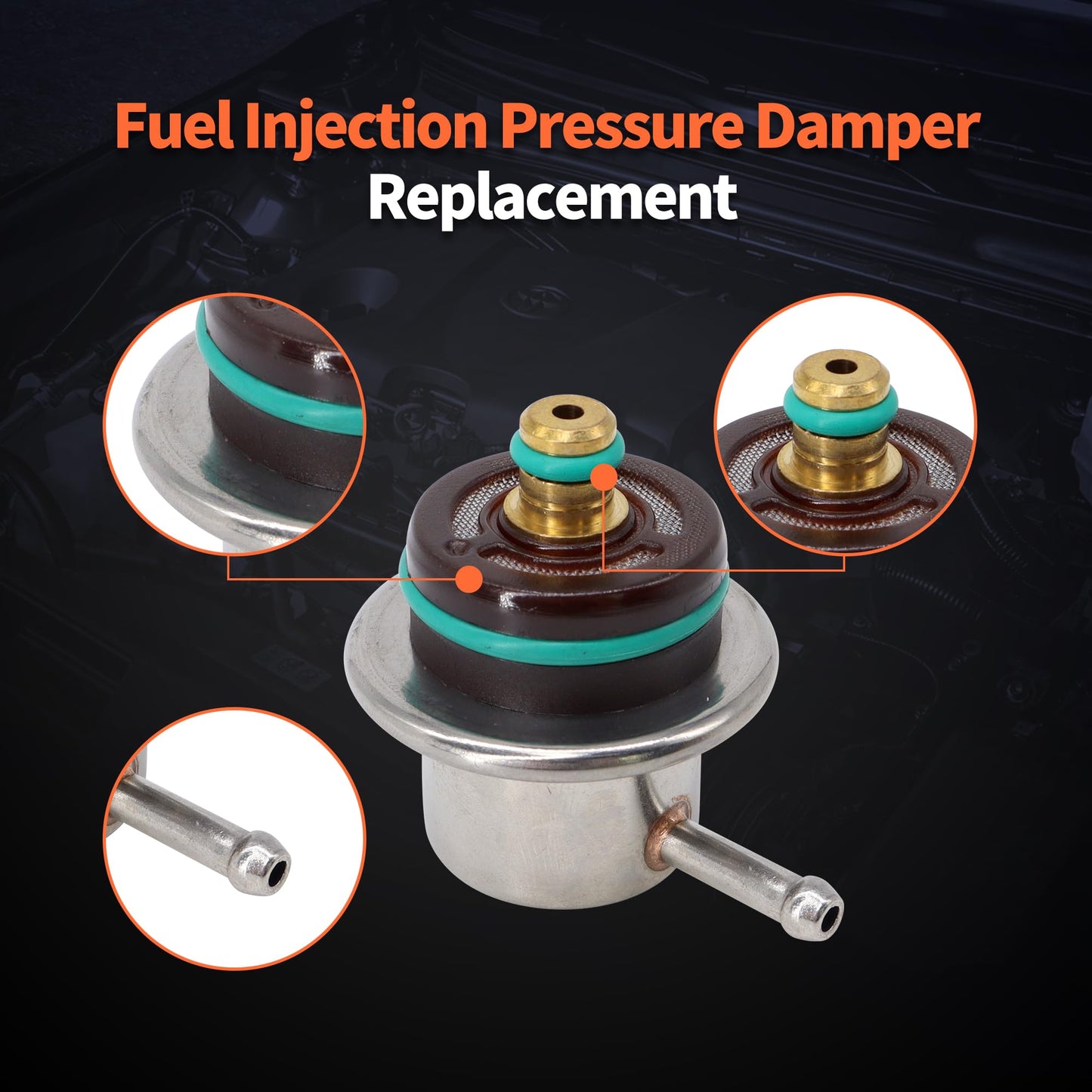 HiSport 0280160504 Fuel Pressure Regulator Compatible with BMW 328Ci 2000 328i 1999-2000 328is 1999 540i 1999-2003 740i 1997-2001 740iL 1997-2001 X5 2000-2004