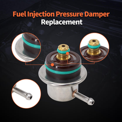 HiSport 0280160504 Fuel Pressure Regulator Compatible with BMW 328Ci 2000 328i 1999-2000 328is 1999 540i 1999-2003 740i 1997-2001 740iL 1997-2001 X5 2000-2004