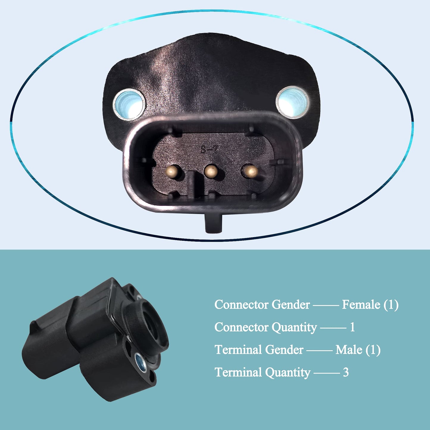 HiSport Throttle Position Sensor£¨TPS£© 4761871AC TH143 Compatible with Dodge Chrysler Daytona Dynasty Lebaron D150 D250 D350 1991-1993,Replacement for Jeep Grand Cherokee Comanche Wrangler 1991-1997