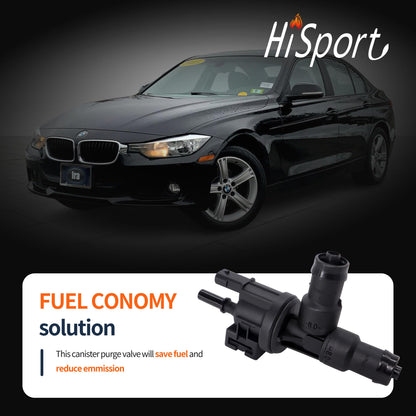 HiSport Fuel Tank Breather Valve 13907643106 - Compatible with BMW F48 F39 X1 X2 330i 340i 430i 540i 740i 2016-2021 - Replaces 13907645860 028142544 7643106