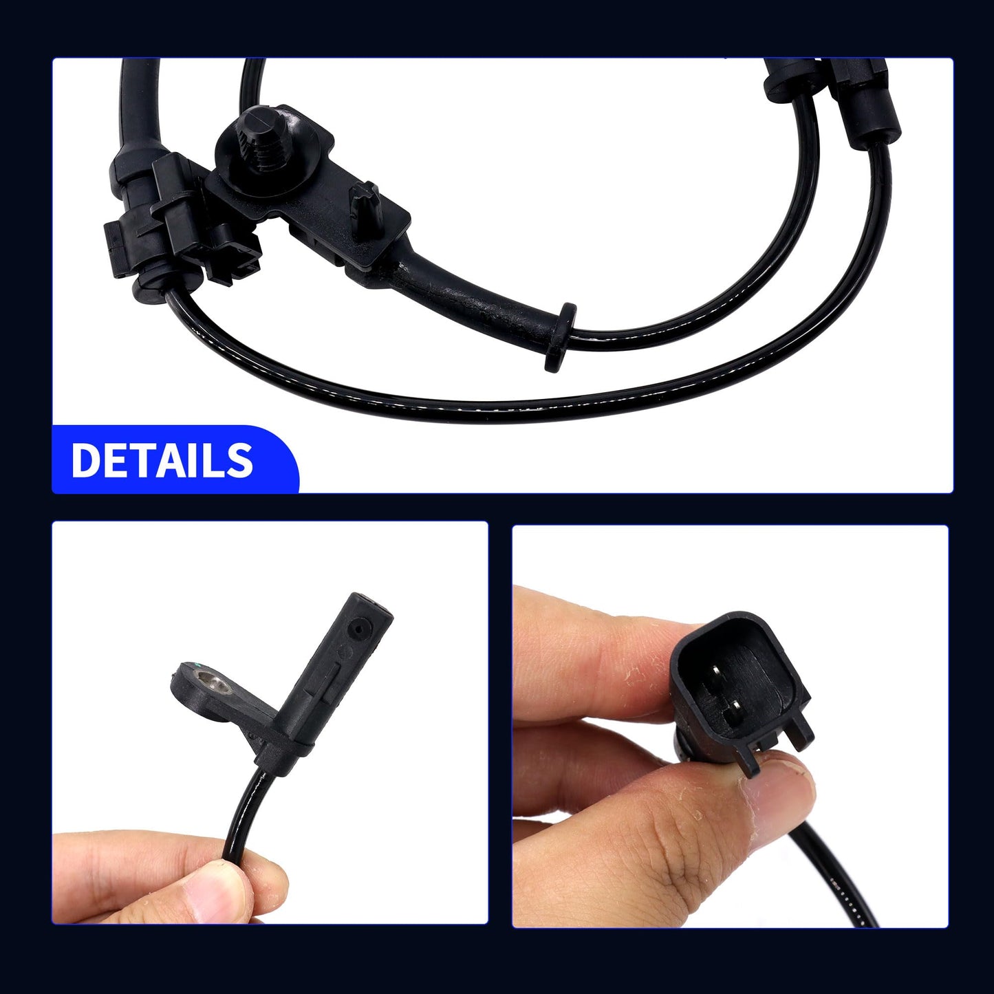 HiSport Front Left or Right Side ABS Wheel Speed Sensor 68199987AC Replacement for Chrysler 300 2015-2020,Replacement for Dodge Challenger Charger 2015-2020 Replace ALS2892 1PC