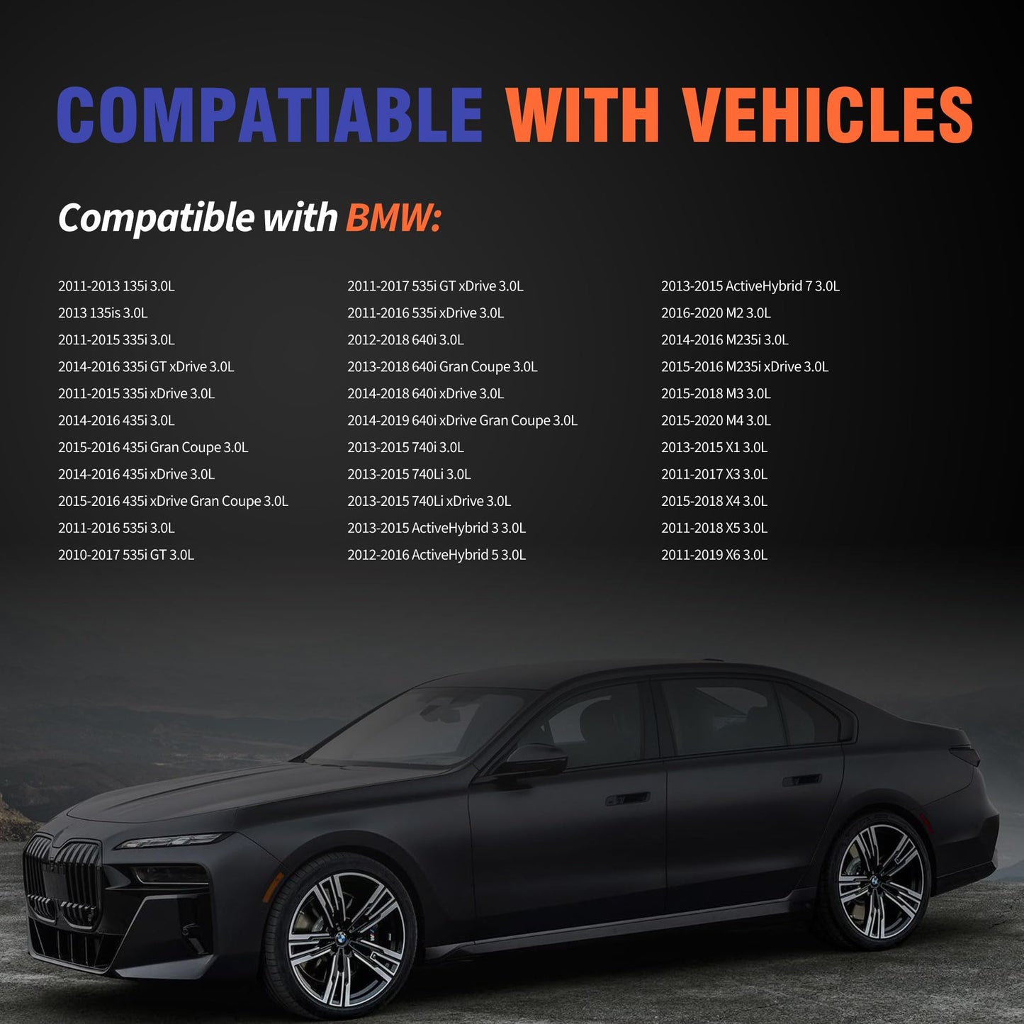 HiSport Valve Cover Gasket Set - Compatible with BMW 135i 135is 335i GT xDrive 435i xDrive Gran Coupe 535i GT xDrive 640i Gran Coupe M3 M4 X1 X3 X4 X5 X6 3.0L 2010-2019 - Replace VS50711