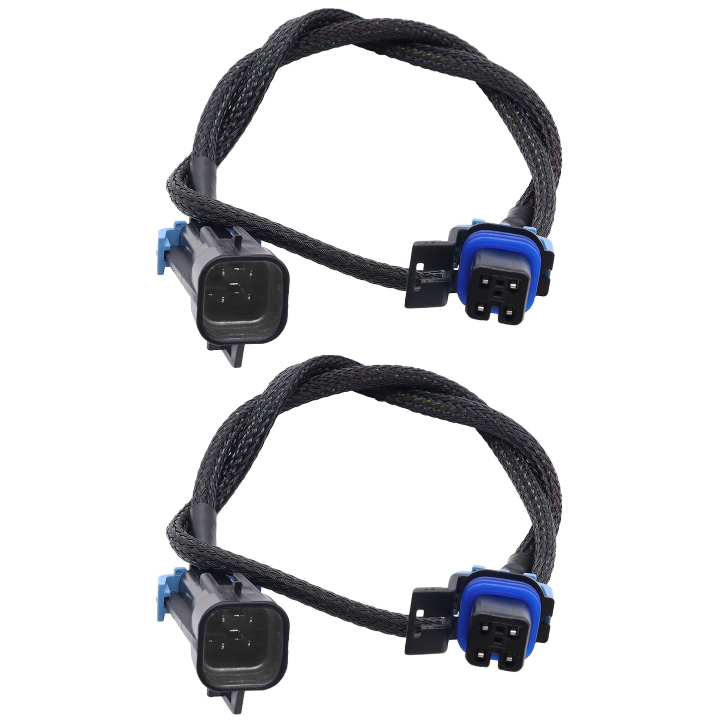 HiSport Wire Harness for LS2 LS6 O2 Header Wire Harness Black 24" O2 Oxygen Sensor Extension Square 4 Pin