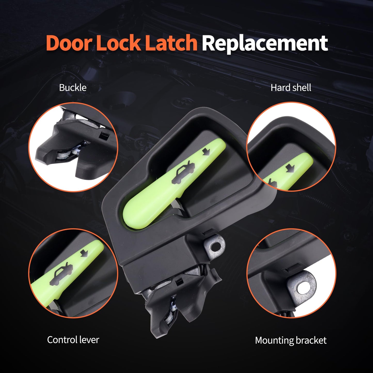 HiSport Liftgate Tailgate Lock Trunk Latch Actuator - Compatible with Toyota Corolla 2003 2004 2005 2006 2007 2008 1.8 L4 Replaces 64610-02071 64610-02070 6461002071 6461002070