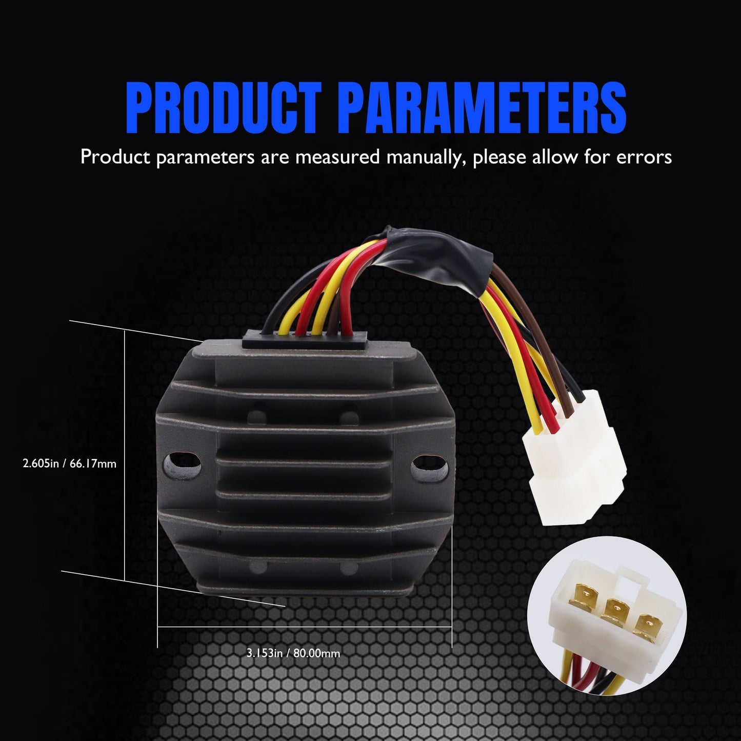 HiSport M97348 Voltage Regulator Rectifier Compatible with John Deere M70121, M97348;Kawasaki 21066-2056, 21066-2070,FB460, FC400, FC420 and FC540;Shindengen SH578-12, SH626-12 Replaces 21066-2056