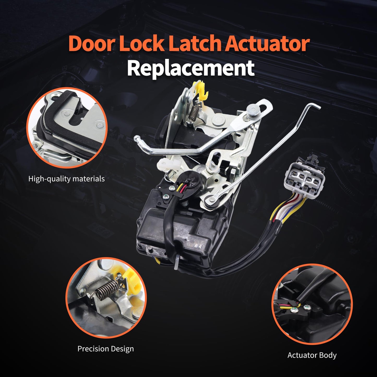 HiSport Front Drive Left Side Door Lock Actuator Motor 69040-04010 Compatible with Toyota Tacoma Latch 1998-2004 Pickup Replaces 6904004010 931-492 931492