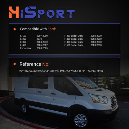 HiSport Engine Coolant Temperature Sensor - Compatible with Ford F-250 F-350 F-450 F-550 Super Duty Excursion E-150 E-250 E-350 Replace 3C3Z10884AA