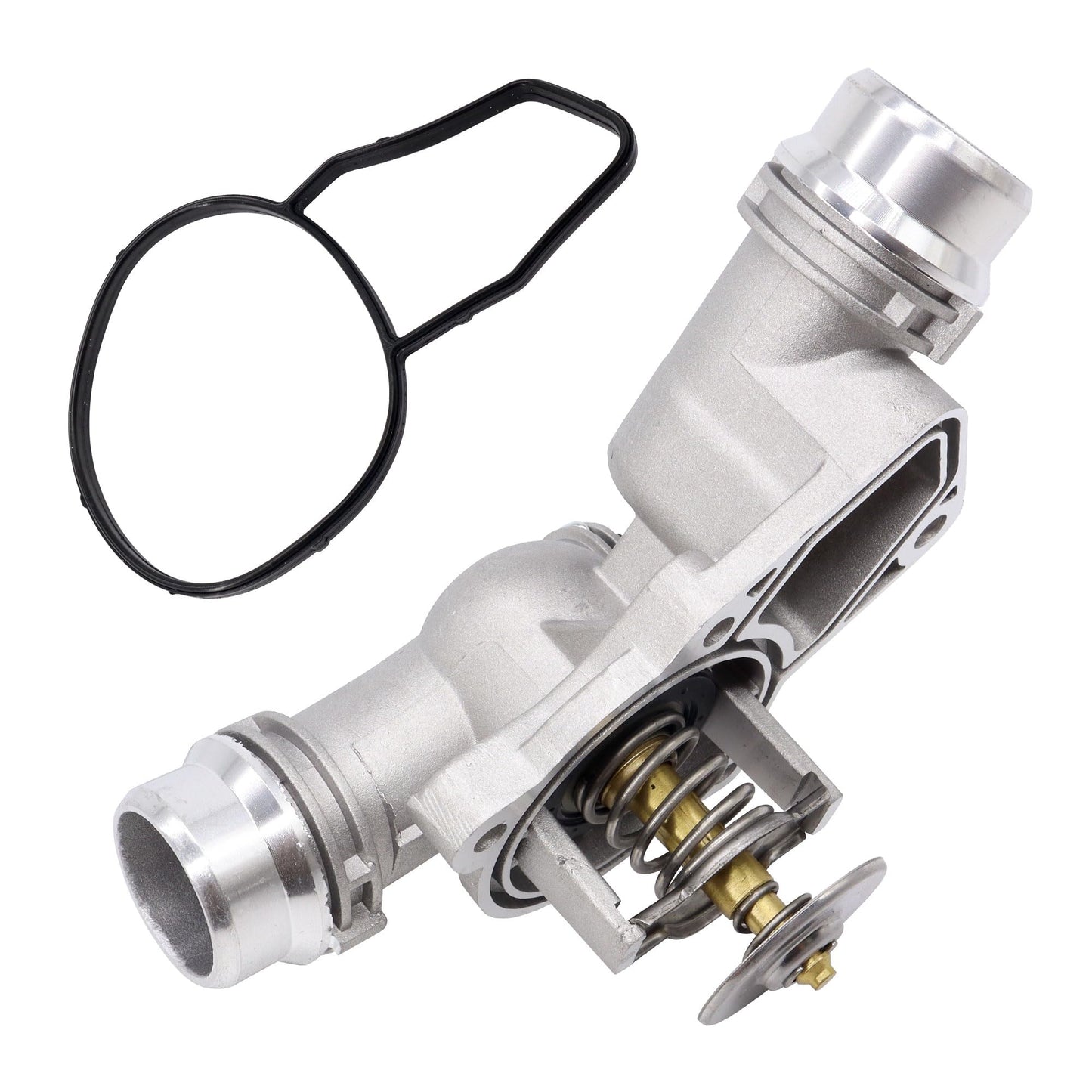 HiSport Engine Coolant Thermostat Housing Assembly 11537509227 - Compatible with BMW 323Ci 323i 325Ci 325i 325xi 328Ci 328i 330Ci 330i 330xi 525i 528i 530i X3 X3 X5 Z3 Z3 Z3 Z4 Z4 1999-2006