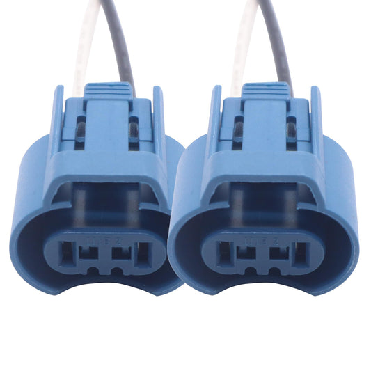 HiSport 2PCS 9005 HB3 H10 9145 Fog Light Female Connector Adapter Wire Pigtail Plug Socket Compatible with Acura/Honda High/Low Beam or Fog Lights
