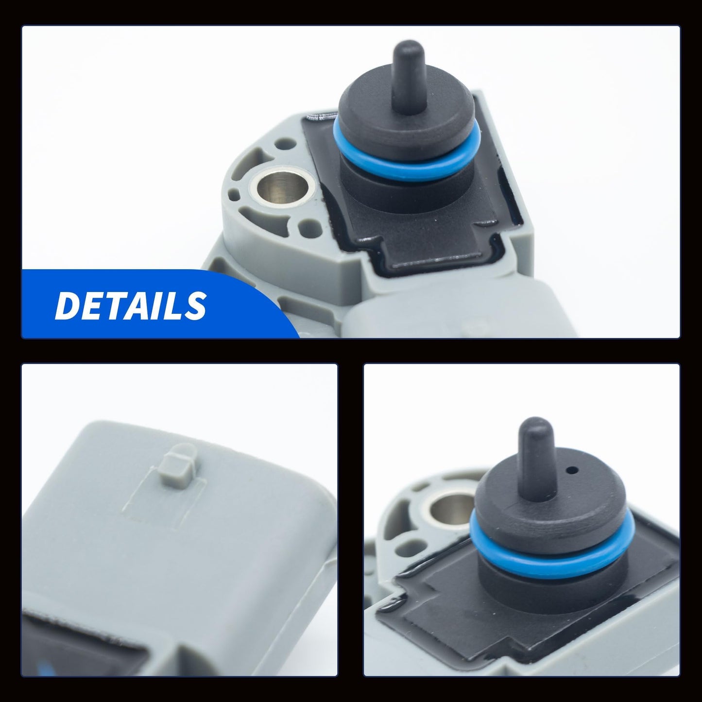 HiSport 0261230110 Fuel Pressure Sensor Compatible with Volvo S60 2001-2009, S80 2004-2010, V70 2001-2007, XC70 2003-2010, XC90 2003-2011 Replace 31272730