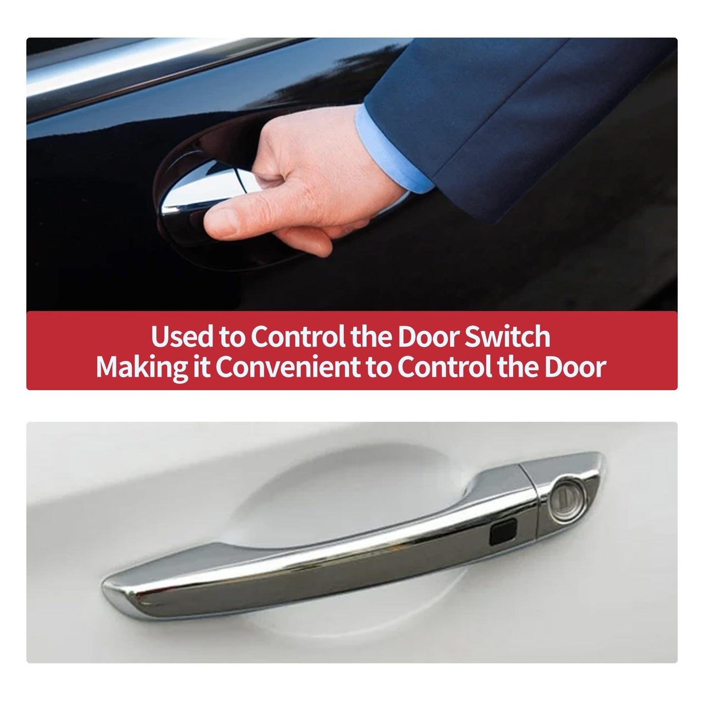 HiSport 82651-D3710 Front Door Left and Right Handle Induction Button Switch Compatible with Hyundai Tucson 2016 2017 2018 2019 2020 2021 Replacement for 82661-D3710