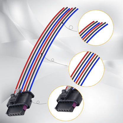 HiSport Tail Light Wire Plug Harness - Compatible with Mini Cooper F55 F56 F57 TailLight Socket 6-Wire - Replace 63217361305