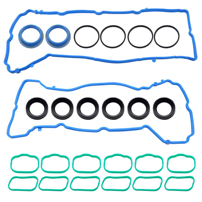 HiSport Valve Cover Gasket Seal & Intake Manifold Gasket Replacement for Chrysler Dodge Jeep Ram Volkswagen 2011-2022 3.6L 24V Replaces VS50805R 5184562AC 828604 5184596AE
