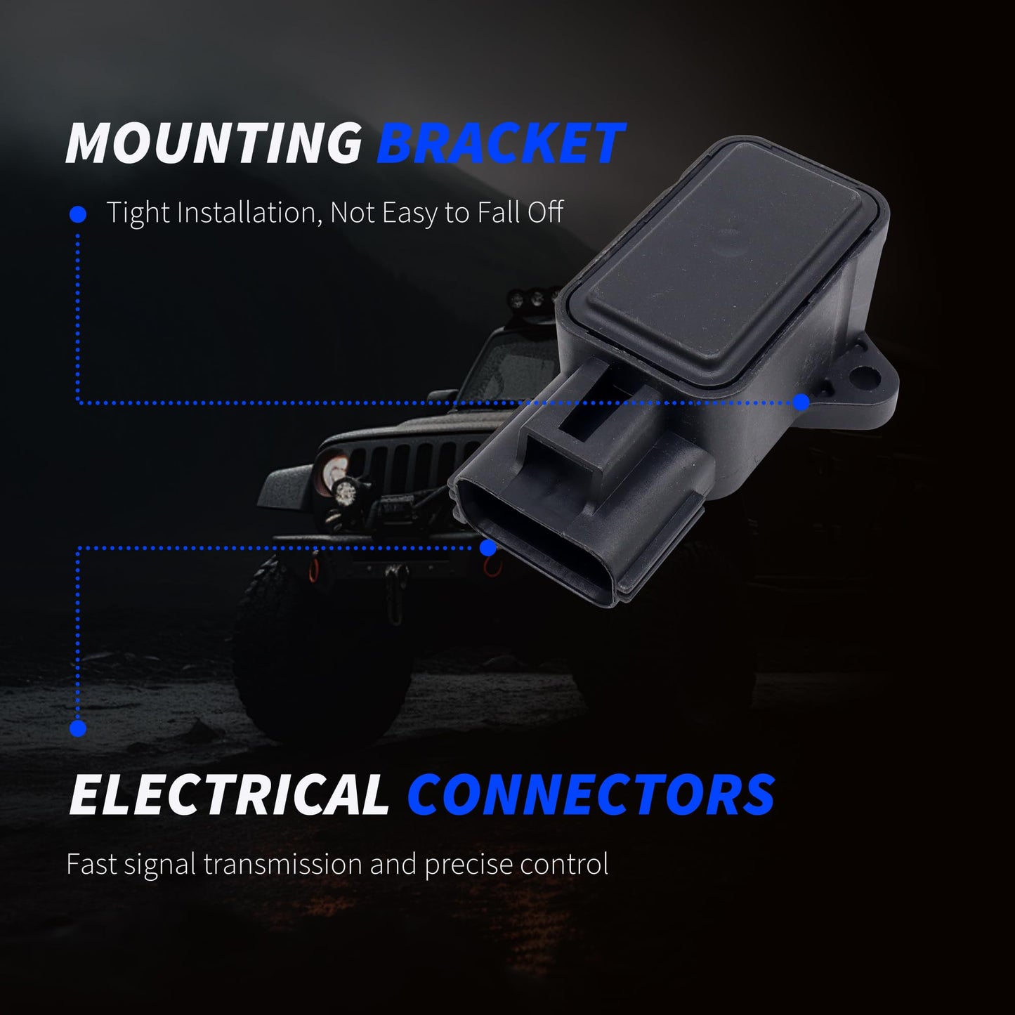 HiSport 3L5Z9B989AA Throttle Position Sensor TPS - Compatible with Ford Expedition Explorer Lincoln LS Mark LT MKS MKT Mercury Mountaineer Grand Marquis Replaces 4W4Z9B989AA 6L2Z9B989A