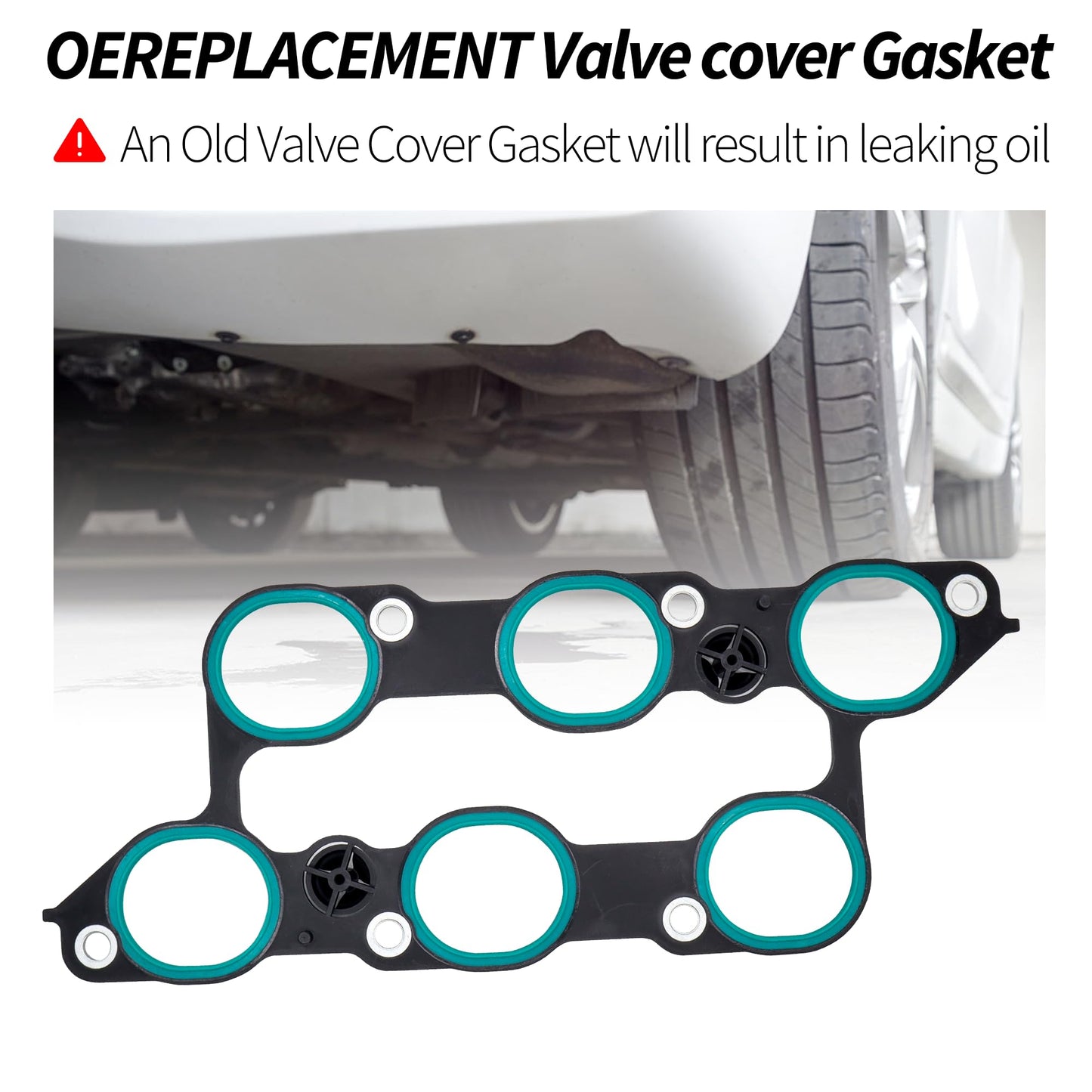 HiSport 12673300 Engines Lower Intake Manifold Gasket Kit - Compatible with Enclave XTS Traverse Acadia 09-16 Lacrosse Camaro 10-11 SRX STS CTS 08-11 3.6L V6 - Replace MS19966