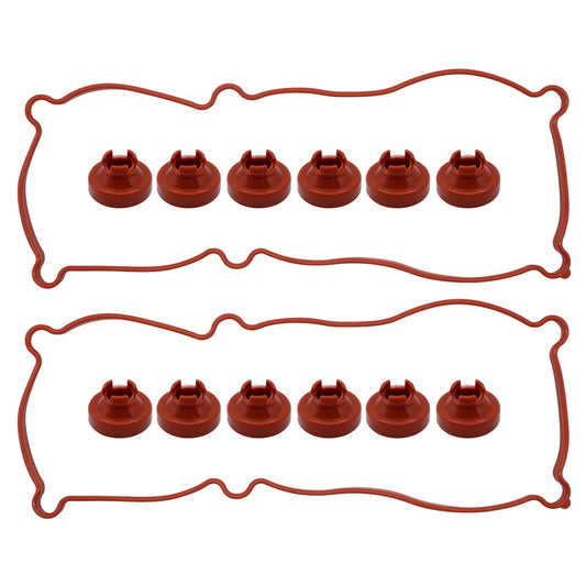 HiSport VS50080R Valve Cover Gasket Seal - Compatible with Buick Chevry Oldsmobile Pontiac Allure Century Electra Lacrosse Lesabre Lucerne Park Avenue Reatta Regal Riviera 1988-2009 3.3L 3.8L Engine