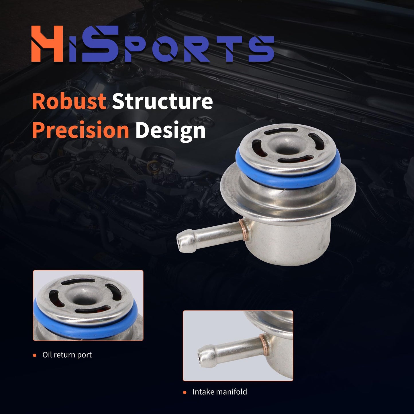 HiSport Fuel Injection Pressure Regulator - Compatible with Ford Mazda Mercury Lincoln Replaces PR4034