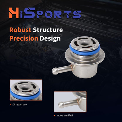 HiSport Fuel Injection Pressure Regulator - Compatible with Ford Mazda Mercury Lincoln Replaces PR4034