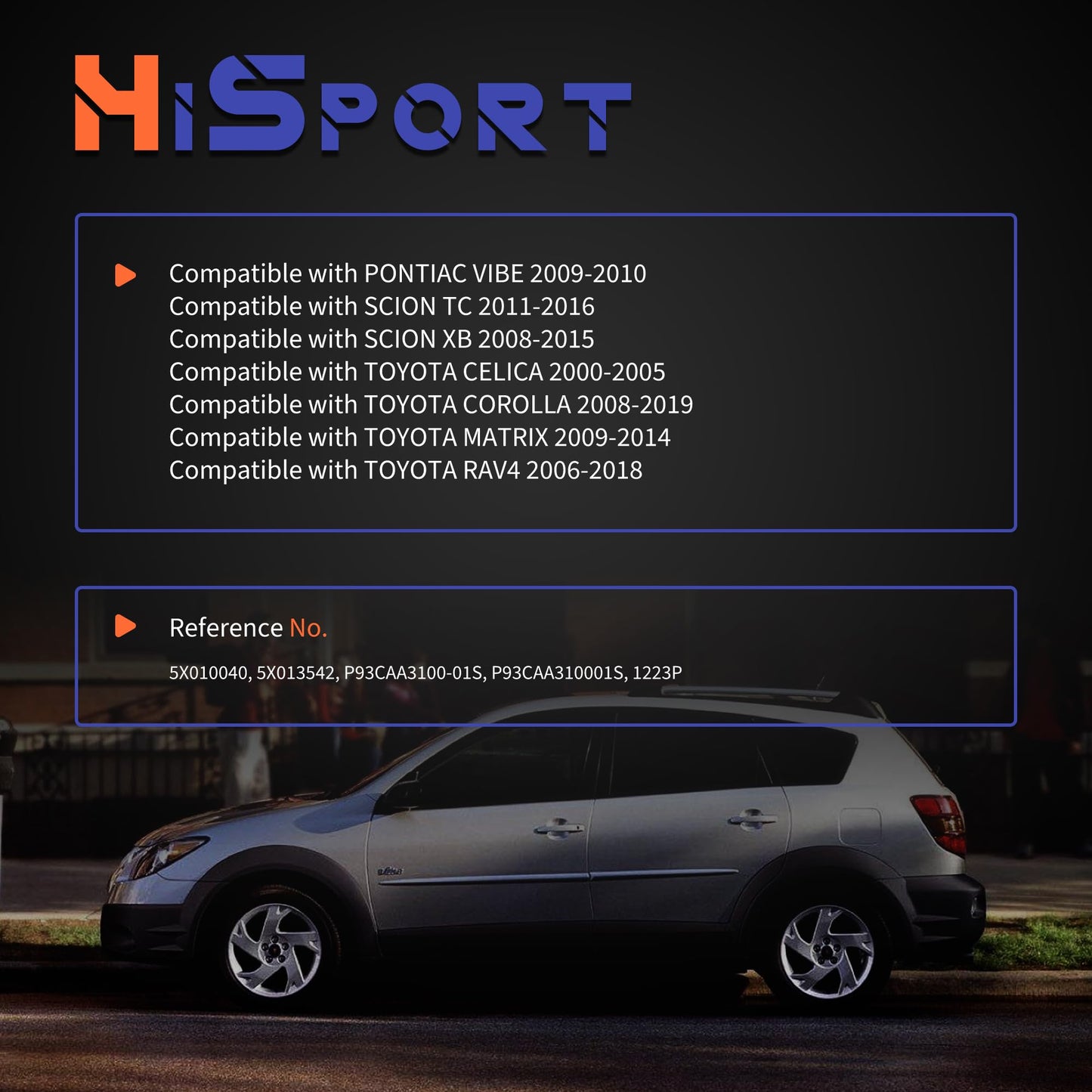 HiSport HVAC AC Heater Blower Motor Resistor - Compatible with Pontiac Vibe Scion TC XB Toyota Celica Corolla Replaces 8713802110 8713826160