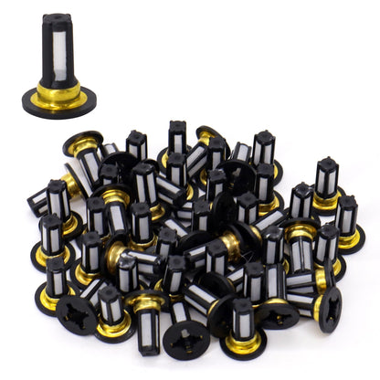 HiSport Fuel Injector Seal Kits Filter Baskets Repair Set CF-106A [10.5mm x 6mm x 13mm] Compatible with Honda[50 Set]